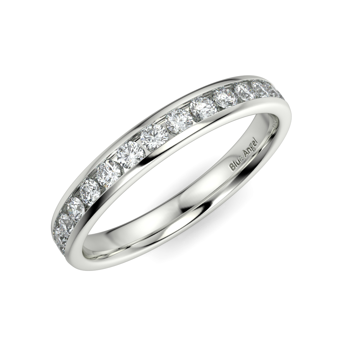 Round Channel Set Full Eternity Band